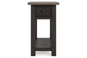 Tyler Creek Two - tone Chairside End Table - Gate FurnitureEnd Table Chair Side