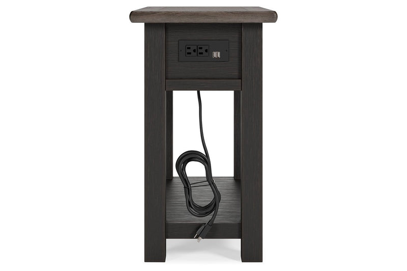 Tyler Creek Two - tone Chairside End Table - Gate FurnitureEnd Table Chair Side