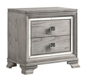 Vail Gray Nightstand - Gate FurnitureNightstand