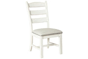 Valebeck Beige/White Dining Chair (Set of 2) - Gate FurnitureDining Chair
