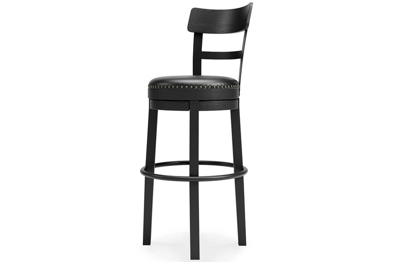 Valebeck Black Bar Height Bar Stool - Gate FurnitureBarstool
