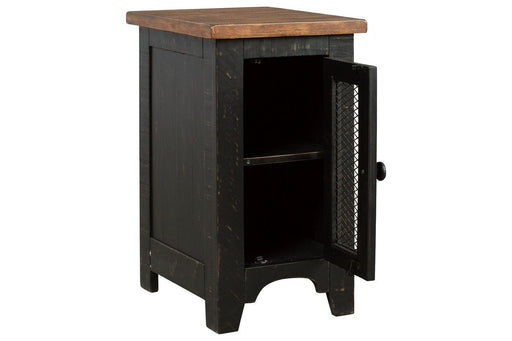 Valebeck Black/Brown Chairside End Table - T468-7 - Gate Furniture