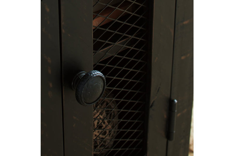 Valebeck Black/Brown Chairside End Table - T468-7 - Gate Furniture