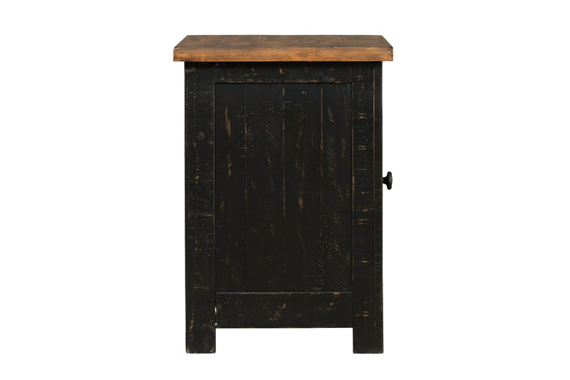 Valebeck Black/Brown Chairside End Table - T468-7 - Gate Furniture
