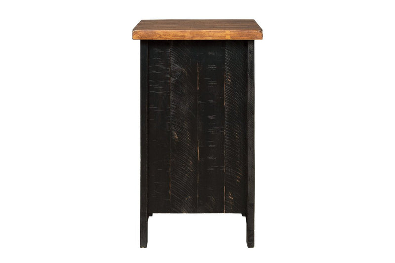 Valebeck Black/Brown Chairside End Table - T468-7 - Gate Furniture