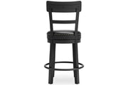 Valebeck Black Counter Height Bar Stool - Gate FurnitureBarstool