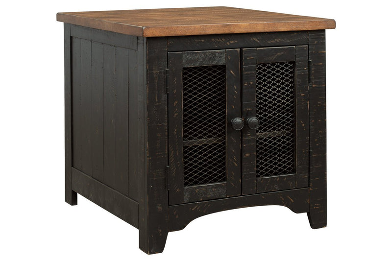 Valebeck Black/Brown End Table - Gate FurnitureEnd Table
