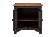 Valebeck Black/Brown End Table - Gate FurnitureEnd Table
