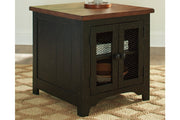 Valebeck Black/Brown End Table - Gate FurnitureEnd Table