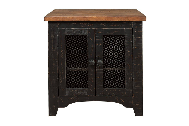 Valebeck Black/Brown End Table - Gate FurnitureEnd Table