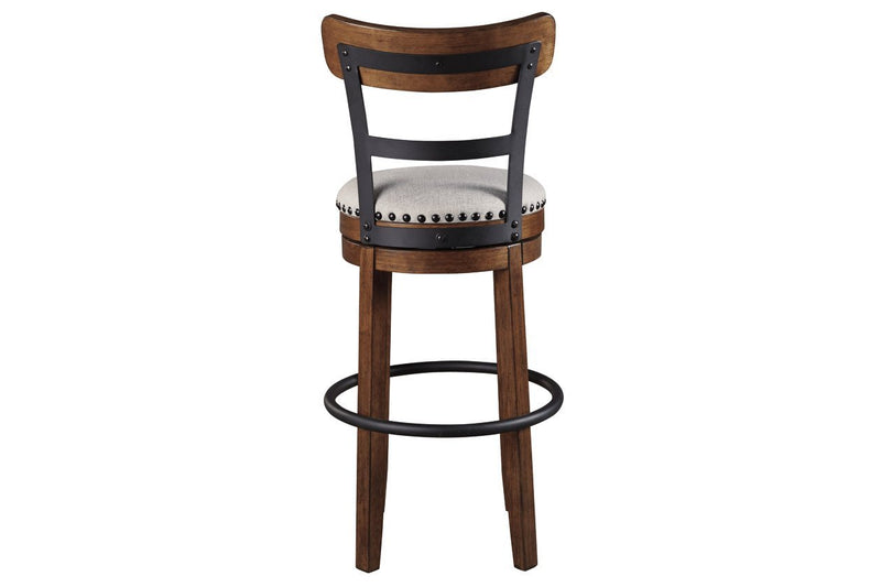 Valebeck Brown Bar Height Bar Stool - Gate FurnitureBarstool