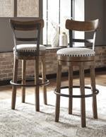 Valebeck Brown Bar Height Bar Stool - Gate FurnitureBarstool