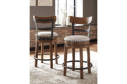 Valebeck Brown Counter Height Bar Stool - Gate FurnitureBarstool