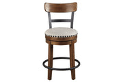 Valebeck Brown Counter Height Bar Stool - Gate FurnitureBarstool