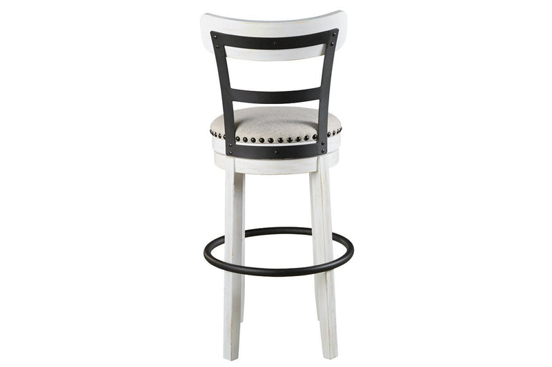 Valebeck White Bar Height Bar Stool - Gate FurnitureBarstool
