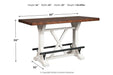Valebeck White/Brown Counter Height Dining Table - D546-13 - Gate Furniture