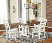 Valebeck White - Brown Dining Room Set - Gate FurnitureDining Room Set