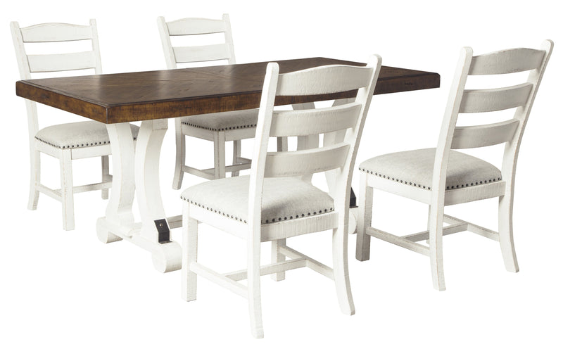 Valebeck White - Brown Dining Room Set - Gate FurnitureDining Room Set