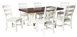 Valebeck White-Brown Dining Room Set - Gate Furniture