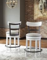 Valebeck White Counter Height Bar Stool - Gate FurnitureBarstool