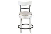Valebeck White Counter Height Bar Stool - Gate FurnitureBarstool