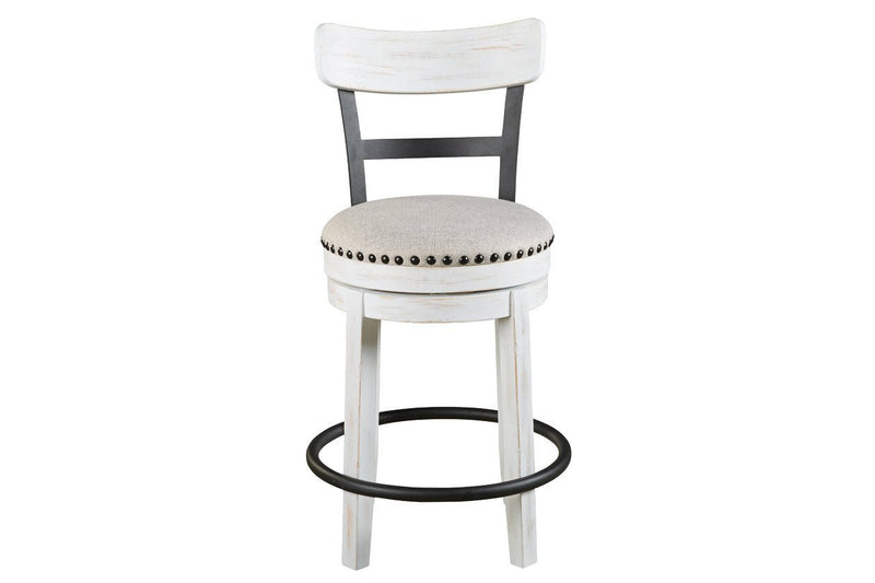 Valebeck White Counter Height Bar Stool - Gate FurnitureBarstool
