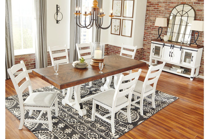Valebeck White/Brown Dining Table - Gate FurnitureDining Table