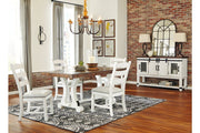 Valebeck White/Brown Dining Table - Gate FurnitureDining Table