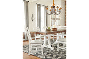 Valebeck White/Brown Dining Table - Gate FurnitureDining Table