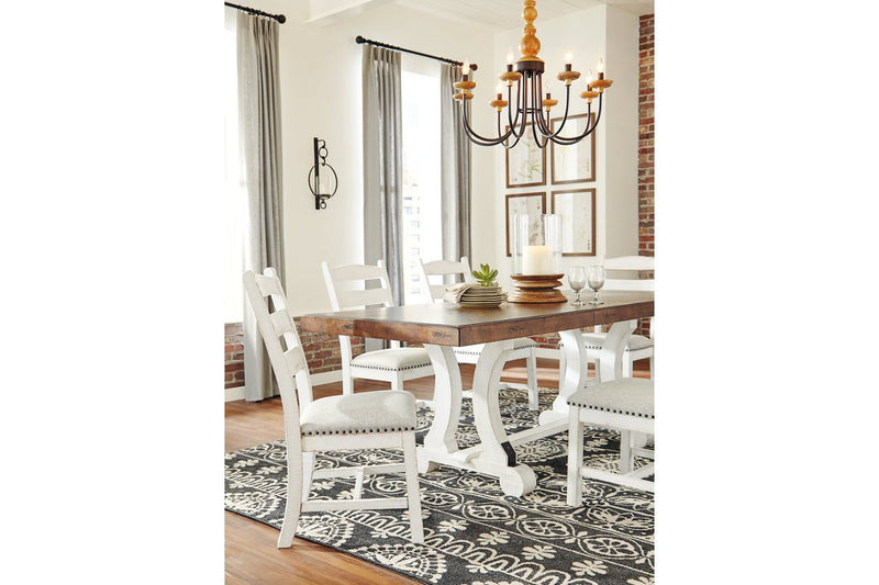 Valebeck White/Brown Dining Table - Gate FurnitureDining Table