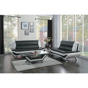 Veloce Black - White Living Room Set - Gate FurnitureLiving Room Set