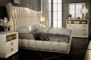 Velvet Bed Queen - Gate FurnitureQueen Bed