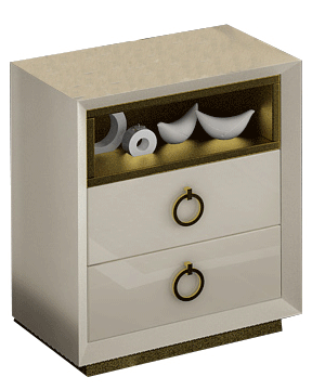 Velvet Nightstand - i26107 - Gate Furniture