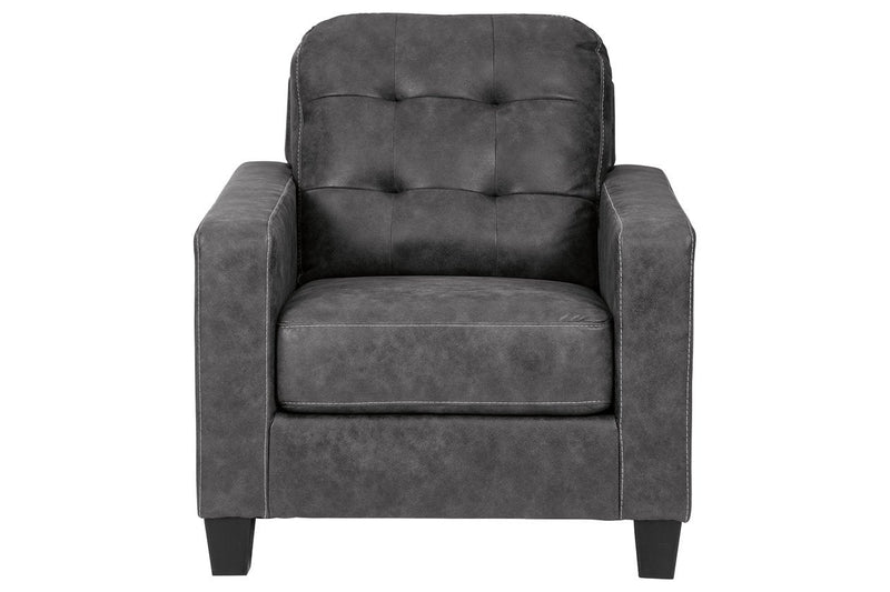 Venaldi Gunmetal Chair - Gate FurnitureAccent Chair