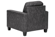 Venaldi Gunmetal Chair - Gate FurnitureAccent Chair