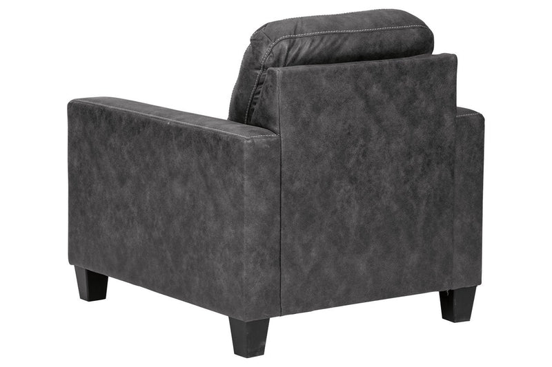 Venaldi Gunmetal Chair - Gate FurnitureAccent Chair