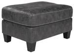 Venaldi Gunmetal Ottoman - Gate FurnitureOttoman