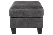 Venaldi Gunmetal Ottoman - Gate FurnitureOttoman