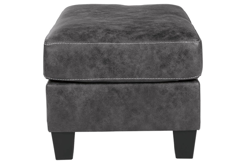Venaldi Gunmetal Ottoman - Gate FurnitureOttoman