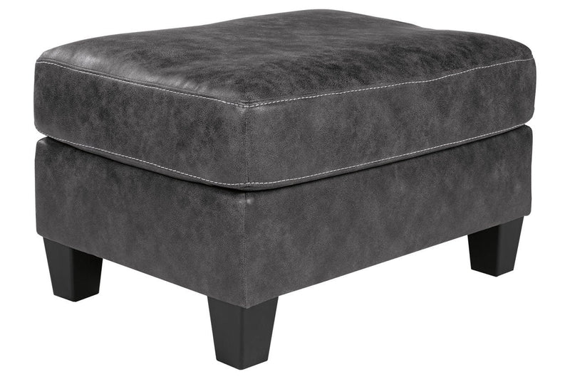 Venaldi Gunmetal Ottoman - Gate FurnitureOttoman