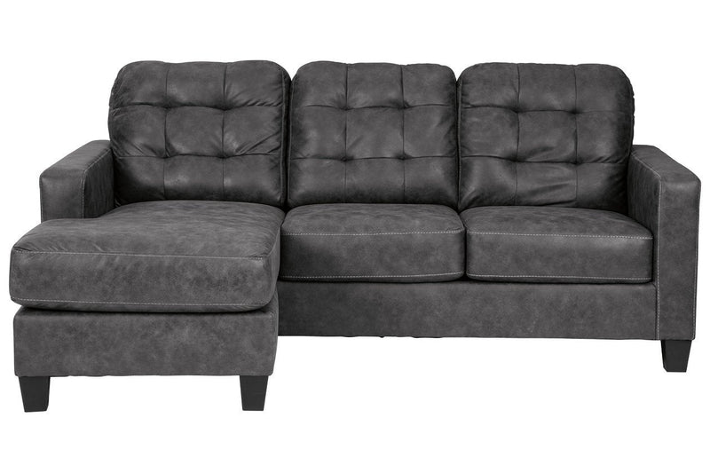 Venaldi Gunmetal Sofa Chaise - Gate FurnitureSectional