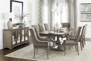 Vermillion Gray Cashmere Extendable Dining Set - Gate FurnitureDining Room Set