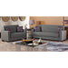 Vermont 63 in. Convertible Sleeper Loveseat in Gray with Storage - LS-VERMONT-GRAY - Gate Furniture