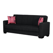 Vermont 82 in. Convertible Sleeper Sofa in Black with Storage - Gate FurnitureSleeper Sofa