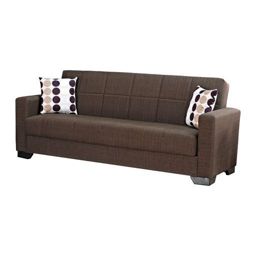 Vermont 82 in. Convertible Sleeper Sofa in Brown with Storage - Gate FurnitureSleeper Sofa