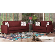 Vermont 82 in. Convertible Sleeper Sofa in Burgundy with Storage - Gate FurnitureSleeper Sofa