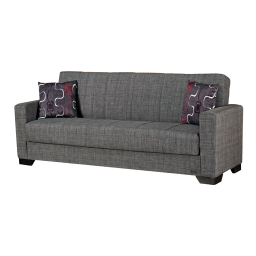 Vermont 82 in. Convertible Sleeper Sofa in Gray with Storage - SB-VERMONT-GRAY - Gate Furniture