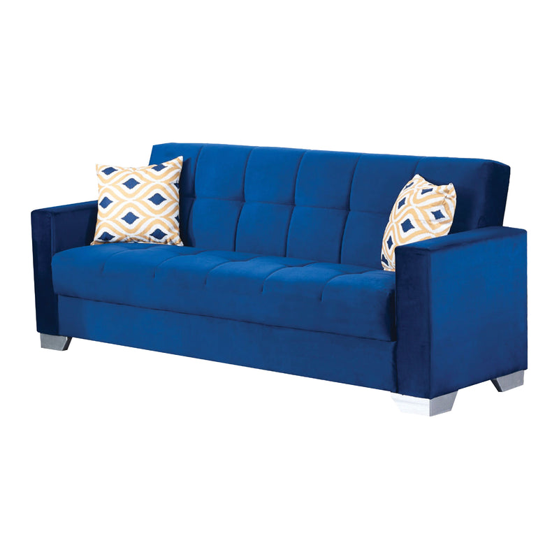 Vermont 82 in. Convertible Sleeper Sofa in Navy Blue with Storage - Gate FurnitureSleeper Sofa