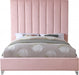 Via Velvet Full Bed Pink - ViaPink-F
