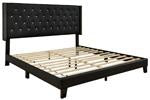 Vintasso Black Queen Upholstered Bed - B089-081 - Gate Furniture